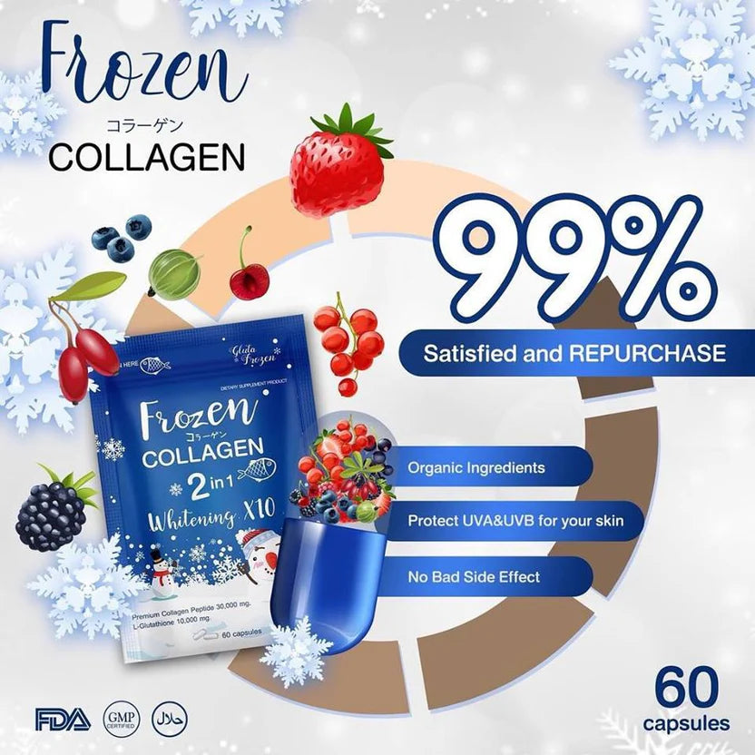 Gluta Frozen Collagen 2-in-1 Beauty Capsules — 60 Capsules